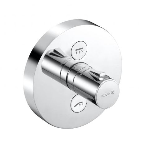  - KLUDI PUSH bateria prysznicowa z termostatem chrom 389120538 - 389120538 - Łazienki Szydłowski