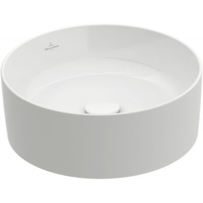 - VILLEROY&BOCH Collaro Umywalka 40 cm biały mat z powłoką CeramicPlus 4A1840RW - 4A1840RW - Łazienki Szydłowski