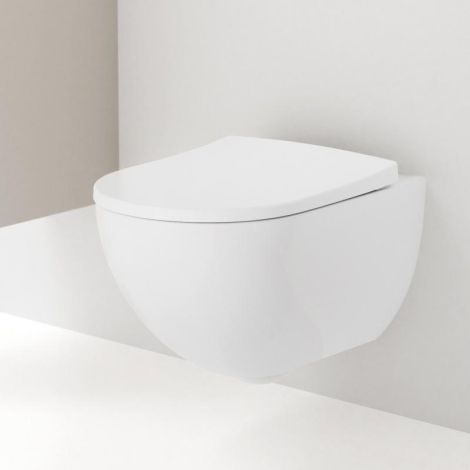 - GEBERIT Acanto miska wisząca WC bez rantu spłukującego 51 x 35,5 cm biała z powłoką keratect 500600018 - 500600018 - Łazienki Szydłowski