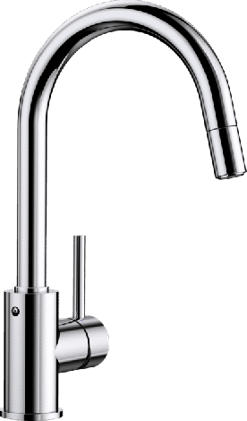 - BLANCO MIDA S bateria kuchenna z wyciąganą wylewką, chrom 521454 - 521454 - Łazienki Szydłowski