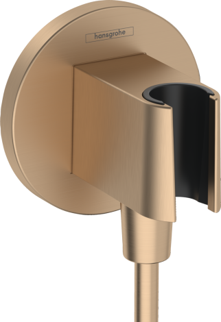 - HANSGROHE FixFit S Przyłącze węża z uchwytem prysznicowym brąz szczotkowany 26888140 - 26888140 - Łazienki Szydłowski