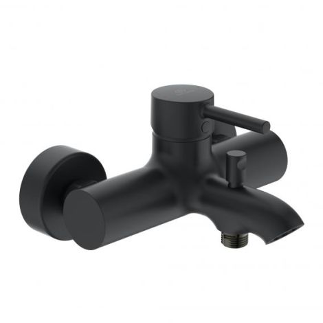 - IDEAL STANDARD Ceraline Bateria wannowa natynkowa, czarny mat BC199XG - BC199XG - Łazienki Szydłowski