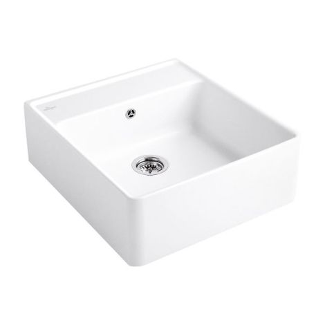  - VILLEROY&BOCH Zlew jednokomorowy 59,5 x 63 cm biały CeramicPlus 632062R1 - 632062R1 - Łazienki Szydłowski