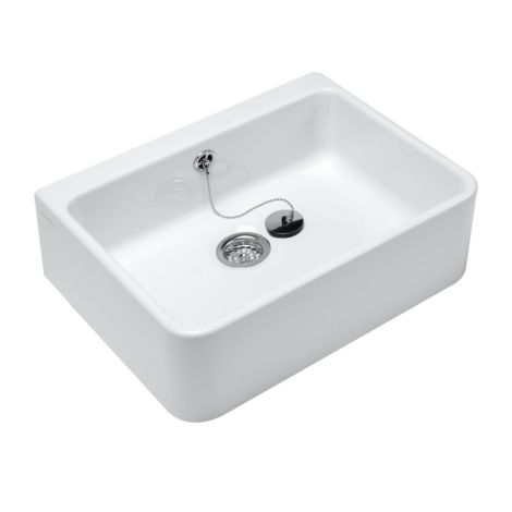  - Villeroy&Boch O.novo zlewozmywak ceramiczny z przelewem 59,5 x 50 x 20 cm biały 63220001 - 63220001 - Łazienki Szydłowski