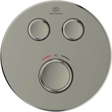  - IDEAL STANDARD CeraTherm Navigo bateria termostatyczna do 2 odbiorników srebrna satyna A7296GN - A7296GN - Łazienki Szydłowski