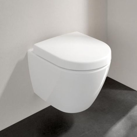 Villeroy & Boch Subway 2.0 miska WC wisząca 35,5 x 48 cm biała powłoka CeramicPlus 5606R0R1 5606R0R1 od 