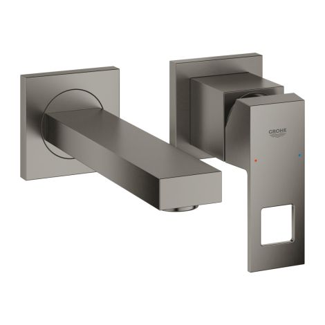 - GROHE-Eurocube 2-otworowa bateria umywalkowa kolor brushed hard graphite 19895AL0 - 19895AL0 - Łazienki Szydłowski
