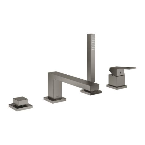  - GROHE-Eurocube 4-otworowa bateria wannowa kolor brushed hard graphite 19897AL1 - 19897AL1 - Łazienki Szydłowski