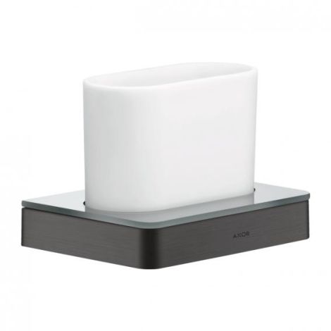  - Axor Universal Kubek do mycia zębów czarny chrom szczotkowany 42834340 - 42834340 - Łazienki Szydłowski