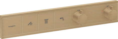 - Hansgrohe RainSelect Bateria termostatyczna do 3 odbiorników brąz szczotkowany 15381140 - 15381140 - Łazienki Szydłowski