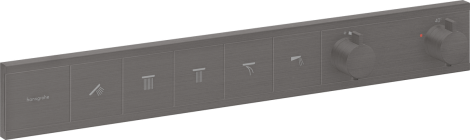 Hansgrohe RainSelect Bateria termostatyczna do 5 odbiorników,czarny chrom szczotkowany 15384340 15384340 od 