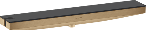 HANSGROHE Rainfinity Porter 500 Przyłącze kątowe z uchwytem prysznicowym i półką prysznicową L, brąz szczotkowany 26843140 26843140 od 