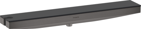 HANSGROHE Rainfinity Porter 500 Przyłącze kątowe z uchwytem prysznicowym i półką prysznicową L, czarny chrom szczotkowany 26843340 26843340 od 
