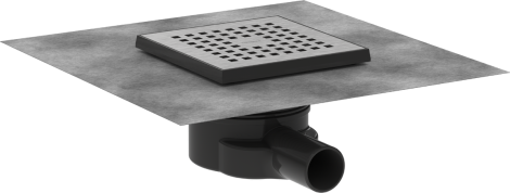- HANSGROHE RainDrain Point Kompletny zestaw 15 x 15 cm  odpływu punktowego stal szlachetna szczotkowana 56248800 - 56248800 - Łazienki Szydłowski