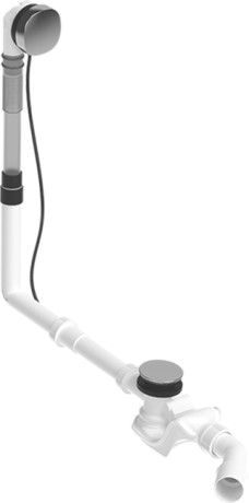 DURAVIT Zestaw przelewowo-odpływowy Quadroval chrom 792202000001000 792202000001000 od 