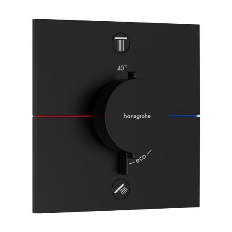 HANSGROHE ShowerSelect Comfort E Bateria termostatyczna, do 2 odbiorników czarny mat 15578670 15578670 od 