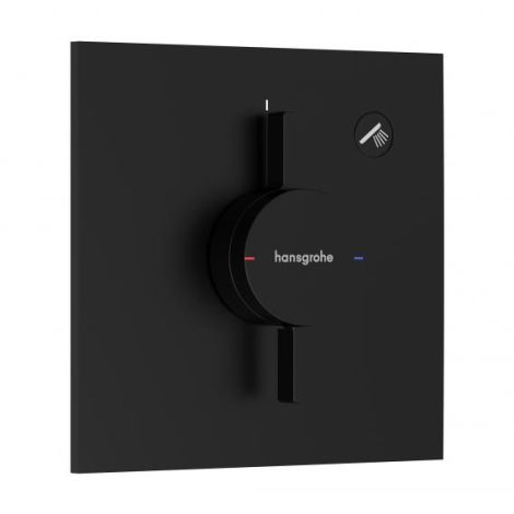  - HANSGROHE DuoTurn E Bateria z mieszaczem, podtynkowa do 1 odbiornika czarny mat 75617670 - 75617670 - Łazienki Szydłowski