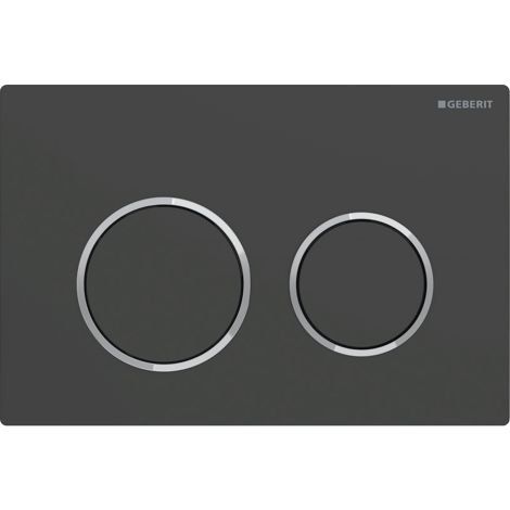  - GEBERIT Omega20 przycisk spłukujący, przedni / górny, czarny mat-chrom-czarny mat, easy-to-clean 115085141 - ostatnia sztuka - 115.085.14.1 - Łazienki Szydłowski