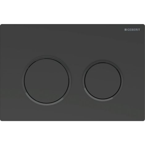  - GEBERIT Omega20 przycisk spłukujący , przedni / górny, czarny mat-czarny-czarny mat, easy-to-clean 115085161 - 115.085.16.1 - Łazienki Szydłowski