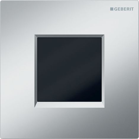 GEBERIT Elektroniczny zawór spłukujący do pisuaru, zasilanie bateryjne, Typ 30, chrom mat, easy-to-clean 116037JQ1 116.037.JQ.1 od 