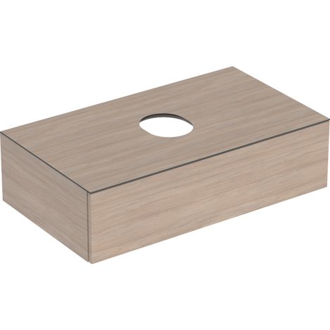  - GEBERIT Variform Szafka pod umywalkę stawianą na blat 90x51 cm kolor dąb z powłoką melaminową 501169001 - 501.169.00.1 - Łazienki Szydłowski