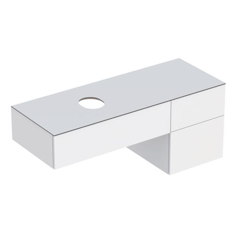 GEBERIT Variform Szafka pod umywalkę stawianą na blat 135x51 cm kolor biały połysk z powłoką melaminową 501189001 501.189.00.1 od 
