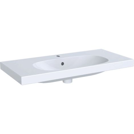 - GEBERIT Acanto Umywalka, 90x42,2 cm biała z powłoką KeraTect 500633018 - 500.633.01.8 - Łazienki Szydłowski