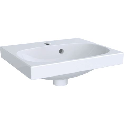 - GEBERIT Acanto Umywalka kompaktowa, 45x38,2 cm biała z powłoką KeraTect 500636018 - 500.636.01.8 - Łazienki Szydłowski