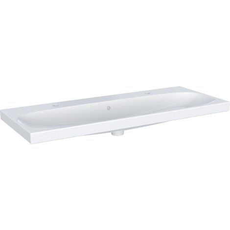 GEBERIT Acanto Umywalka, 120x48,2 cm biała z powłoką KeraTect 501880002 501.880.00.2 od 