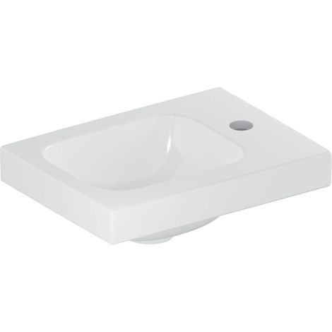 - GEBERIT iCon Light mała umywalka, 38x28 cm, biały, KeraTect 501830002 - 501.830.00.2 - Łazienki Szydłowski