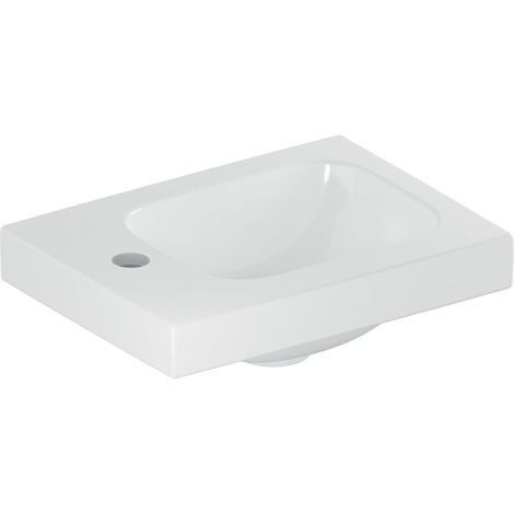 - GEBERIT iCon Light Umywalka 38 x 28 cm bez przelewu biały z powłoką  KeraTect 501831002 - 501.831.00.2 - Łazienki Szydłowski