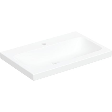 GEBERIT iCon Light umywalka nablatowa 75cm, biała z KeraTect, 501848006 501.848.00.6 od 