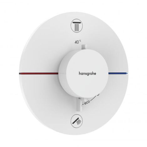 HANSGROHE ShowerSelect Comfort S bateria termostatyczna, podtynkowa do 2 odbiorników  biały mat 15556700 15556700 od 