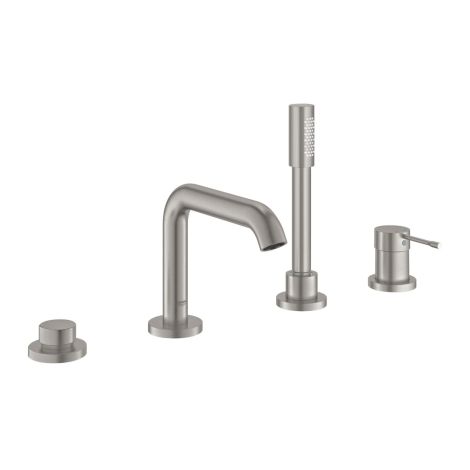  - GROHE-ESSENCE 4-otworowa bateria wannowa stal nierdzewna 25251DC1 - 25251DC1 - Łazienki Szydłowski