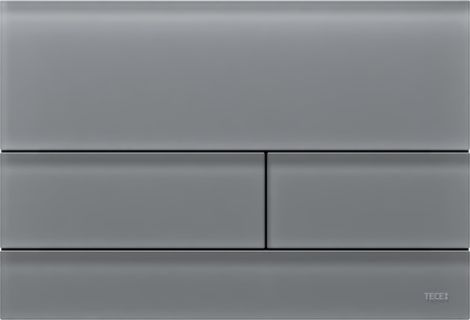  - TECEsquare II Szklany przycisk spłukujący do systemu podwójnego spłukiwania szare, satynowane szkło 9240826 - 9240826 - Łazienki Szydłowski