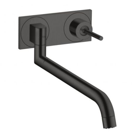 - HANSGROHE Axor Uno bateria kuchenna z wylewką teleskopową czarny chrom szczotkowany 38815340 - 38815340 - Łazienki Szydłowski