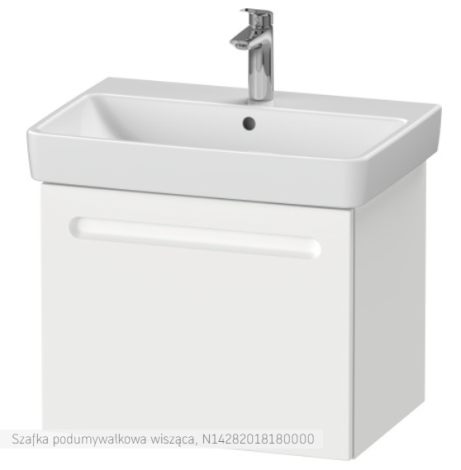  - Duravit No.1 szafka pod umywalkę 59x42,6 cm z 1 szufladą biały mat N14282018180000 - N14282018180000 - Łazienki Szydłowski