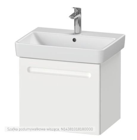  - Duravit No.1 szafka pod umywalkę 54x42,6 cm z 1 szufladą, biały mat N14381018180000 - N14381018180000 - Łazienki Szydłowski