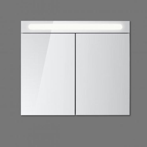 DURAVIT No.1 szafka z lustrem 80x14,8 cm z oświetleniem i 2 drzwiami biały mat N17921000000000 N17921000000000 od 