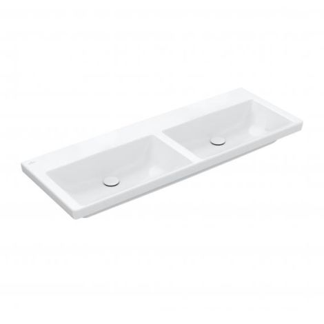 Villeroy & Boch Subway 3.0 umywalka meblowa podwójna 130 x 47 cm bez otworu na baterię i bez przelewu biała  4A71D301 4A71D301 od 