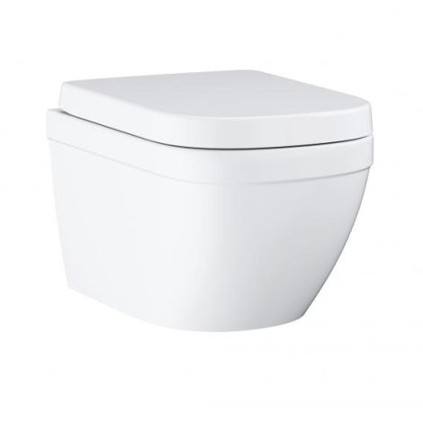 GROHE-Euro Ceramic miska WC wisząca 49x37 cm kompaktowa zestaw, z deską WC biały połysk 39693000 39693000 od 