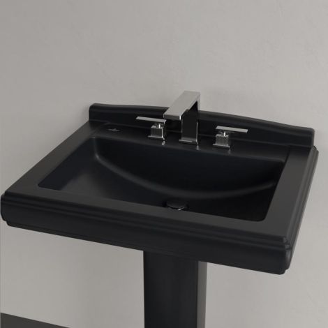 VILLEROY&BOCH Hommage umywalka 75x58 cm pure black z CeramicPlus 7101A1R7 7101A1R7 od 