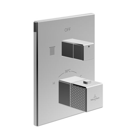  - Villeroy&Boch Mettlach termostatyczna bateria prysznicowa, element zewnetrzny chrom TVS12600300061 - TVS12600300061 - Łazienki Szydłowski