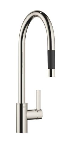 Dornbracht Tara Ultra bateria kuchenna z wyciagana wylewką platyna 3387087508 33870875-08 AS od 