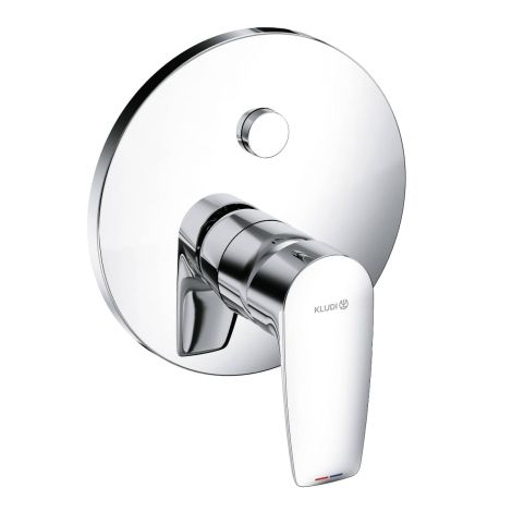  - KLUDI PURE&SOLID podtynkowa bateria wannowo-natryskowa chrom 346590575 - 346590575 - Łazienki Szydłowski