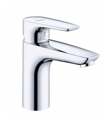  - KLUDI Pure&Solid bateria umywalkowa chrom 341980575WR4 - 341980575WR4 - Łazienki Szydłowski