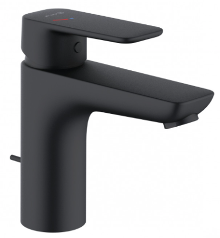  - KLUDI Pure&Style bateria umywalkowa 100 czarny mat 402933975 - 402933975 - Łazienki Szydłowski