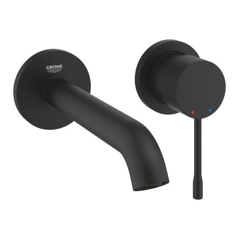  - GROHE-Essence 2-otworowa bateria umywalkowa Rozmiar M phantom black 29192KF1 - 29192KF1 AT - Łazienki Szydłowski