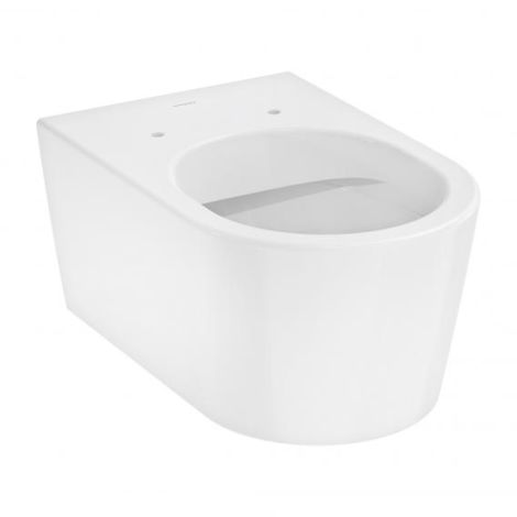 - HANSGROHE EluPura S miska WC 54x36 cm wisząca lejowa, bezkołnierzowa biały 60193450 - 60193450 - Łazienki Szydłowski