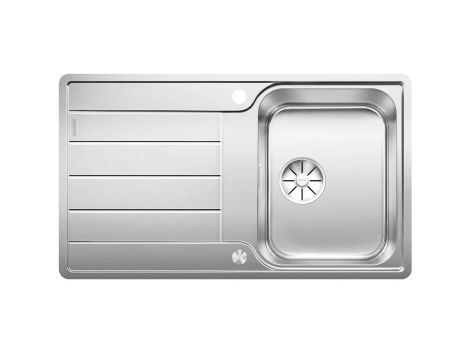  - BLANCO CLASSIMO 45 S-IF zlewozmywak 86x50 cm odwracalny, korek auto., PushControl, InFino stal polerowana 525330 - 525330 AS - Łazienki Szydłowski